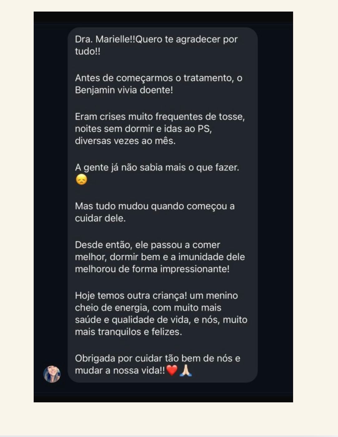 Depoimento real de médica participante 8